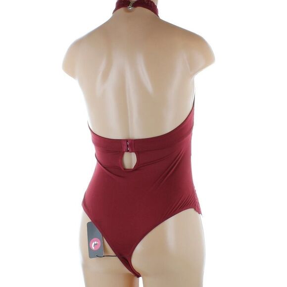 Lace Teddy Halter Mesh Bodysuit Babydoll NWT - Picture 9 of 13